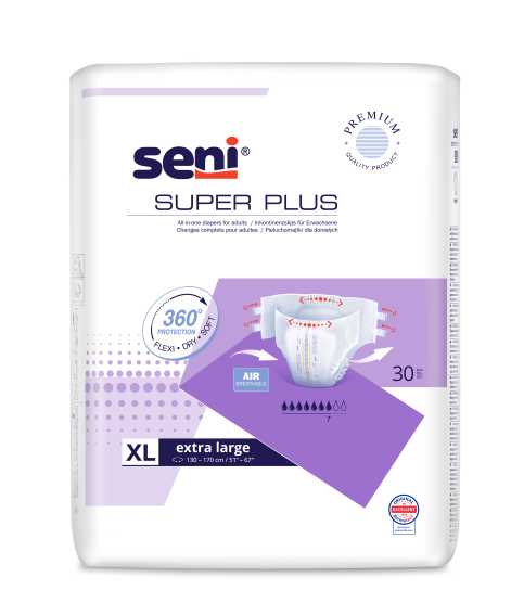 Підгузки для дорослих SENI SUPER PLUS extra large. (30 шт.)